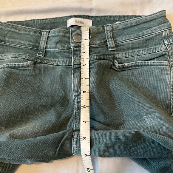 Closed 27 Pedal Star Skinny Jeans ~ Low Rise Distressed Green - Picture 5 of 8